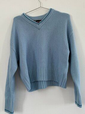 Rowing Blazers Baby Blue Chunky Knit Sweater